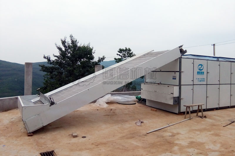 連翹烘干加工設備山西鄉寧縣安裝現場
