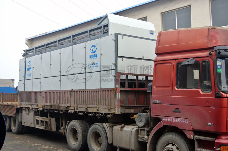 網帶式包衣種子烘干機裝車完成準備發貨